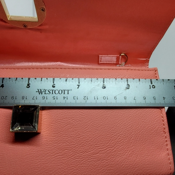 Vintage Gunne Sax Pink Leather Clutch - Picture 8 of 10